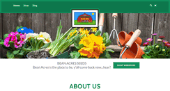 Desktop Screenshot of beanacresseeds.com
